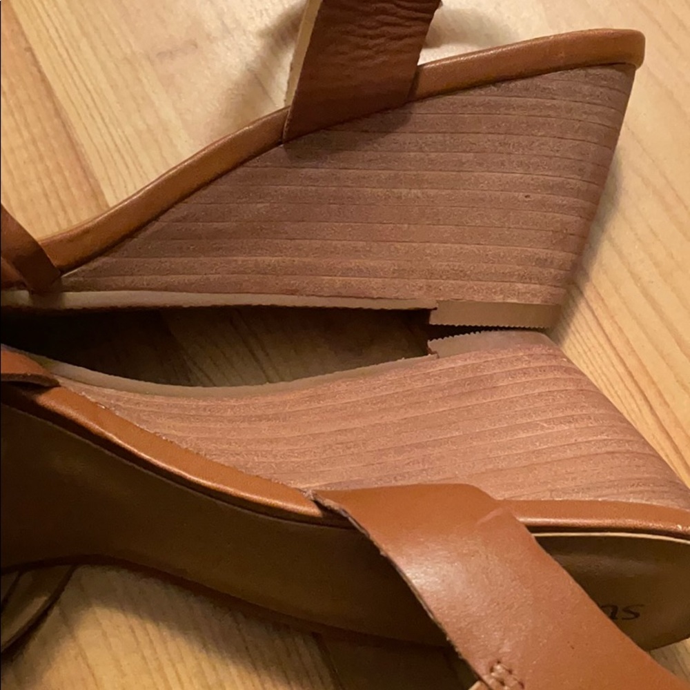 Susina Terra Wedge Sandal Brown Leather - Picture 10 of 14